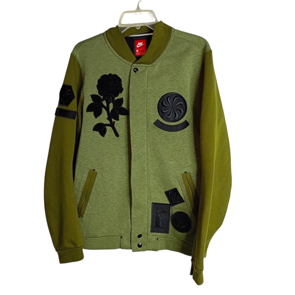 Nike -Black Rose Tech Fleece Green Jacket - Size M